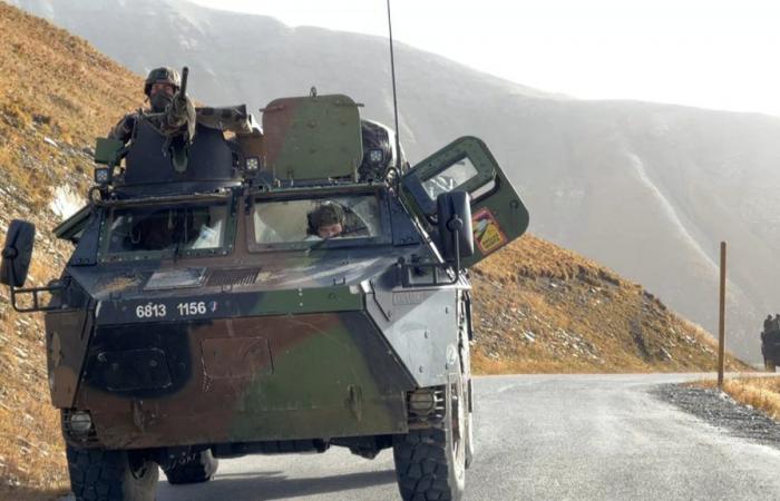 a full-scale exercise for the 4th regiment of hunters from Gap in Ubaye