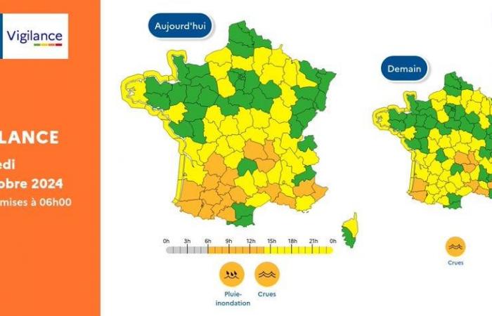 LIVE – Weather: This morning, ten departments remain on orange rain-flood or flood alert – “More than 2,300 interventions helped save lives” (Michel Barnier)