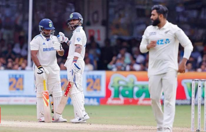 India vs New Zealand Live Score, 1st Test: Virat Kohli falls as India end Day 3 at 231/3, trail by 125 runs