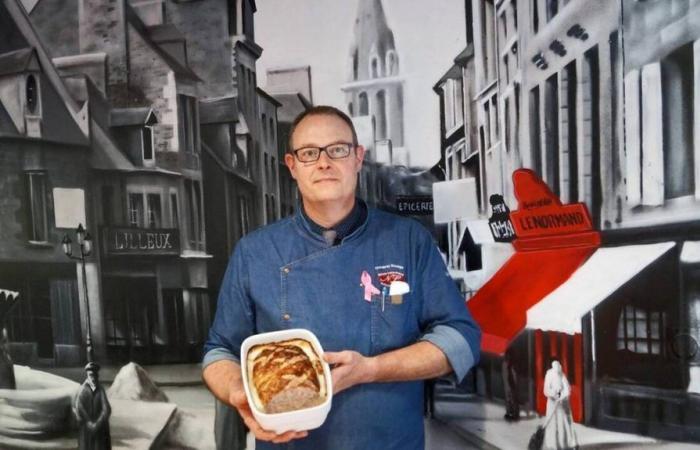 Nicolas Lenormand, butcher-charcutier in Tinchebray crowned French rabbit pâté champion