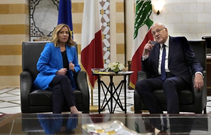 Italian Prime Minister Giorgia Meloni in Beirut