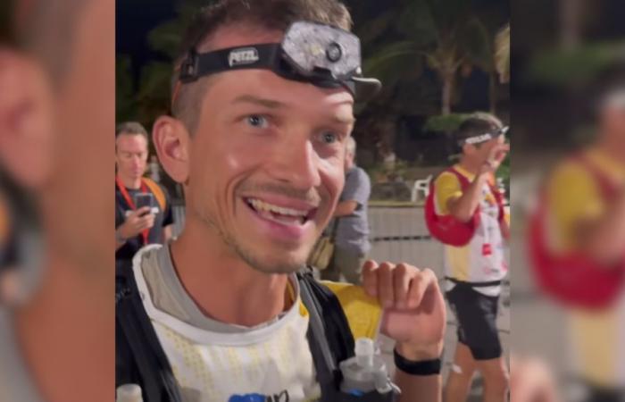 French trail runner Mathieu Blanchard wins the Grand Raid de la Réunion