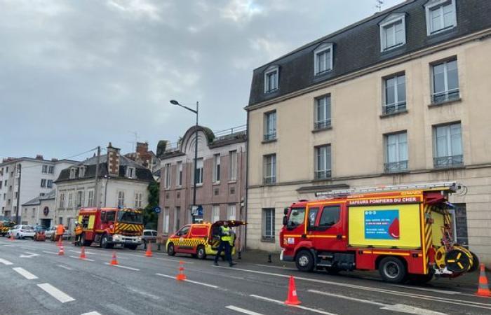 Residents evacuated following a gas leak, rue de la Poissonnerie in Bourges