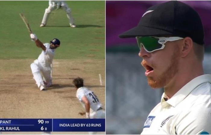 Rishabh Pant’s 107m six vs Southee leaves Glenn Phillips gobsmacked, Manjrekar labels ‘one of the best’ in Test history