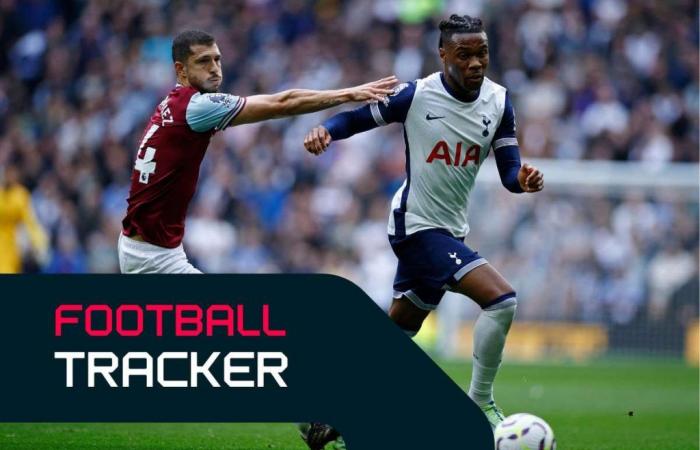 Football Tracker: Spurs running rampant against West Ham, Bilbao leading Espanyol