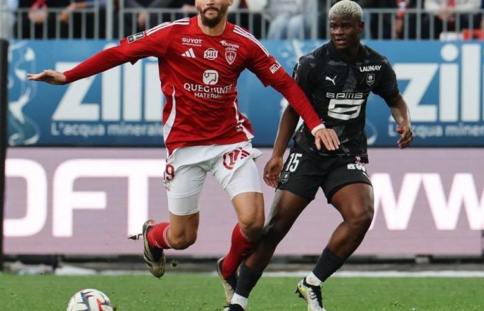 Rennes barely snatches a point from the draw against Brest (1-1)