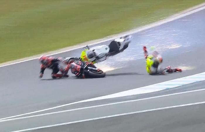 MotoGP, Australia J2: The sprint at Phillip Island was marked by accidents, here is the state of play