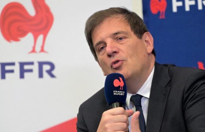 Who is Florian Grill, the reappointed president of the French Rugby Federation?