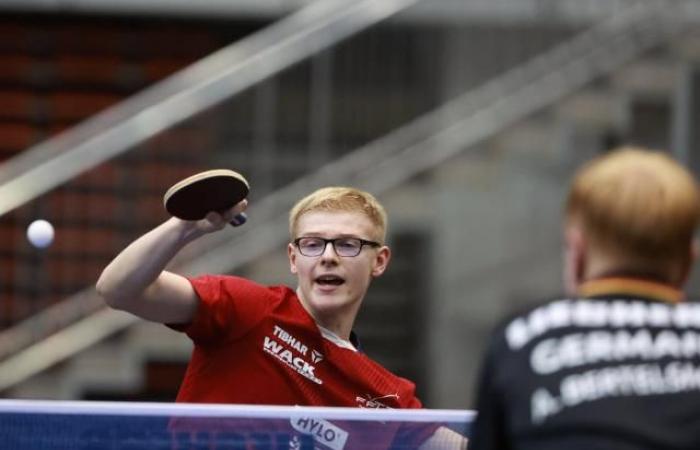 Félix Lebrun knocked down in the quarter-finals of the European Table Tennis Championships