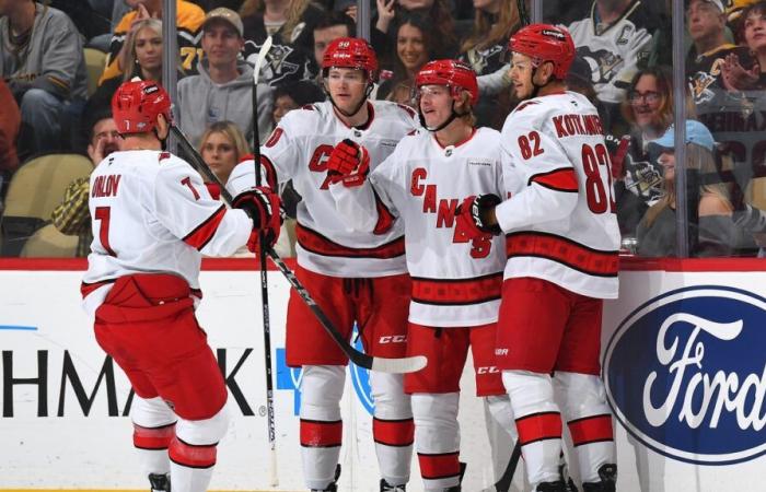 NHL: Jesperi Kotkaniemi plays well in the center of the 2nd line; Hurricanes win 4-1