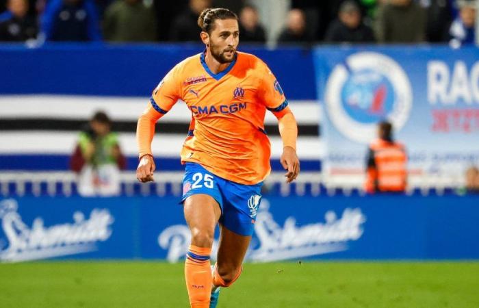 OM. Rabiot in the starting blocks for the match against Montpellier