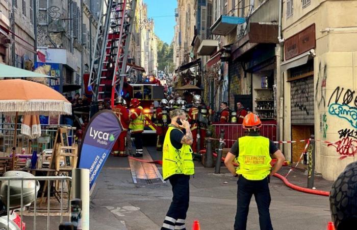 A fire devastates a business in the 1st arrondissement of Marseille, 3 minor injuries