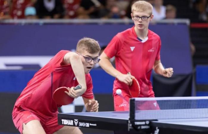 Alexis and Félix Lebrun reach the semi-finals of the European Table Tennis Championships and are guaranteed to obtain a medal in doubles