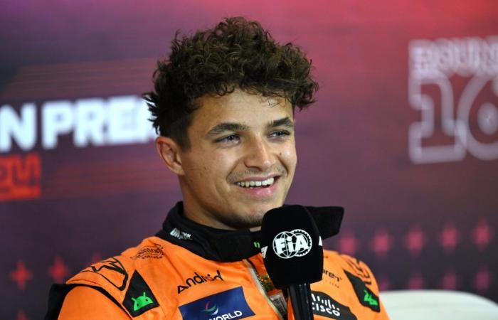 Lando Norris retains third place in the sprint race