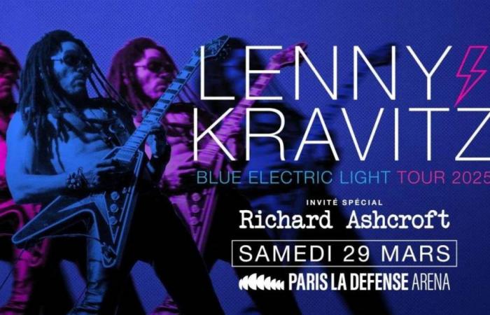 Rock star Lenny Kravitz will perform in concert in Paris in 2025