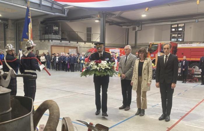 Captain Benoît Tomczak officially takes command of the Millau fire and rescue center