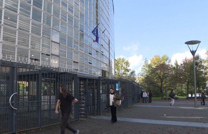 The Cité Scolaire Internationale takes water through the roof