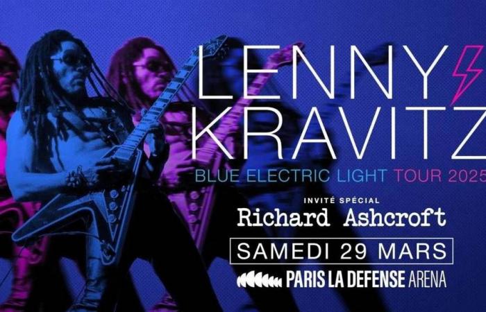 Rock star Lenny Kravitz will perform in concert in Paris in 2025