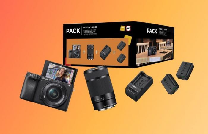 Fnac and Darty slash the price of a great photo pack with the Sony A6400 + 2 lenses + 2 batteries