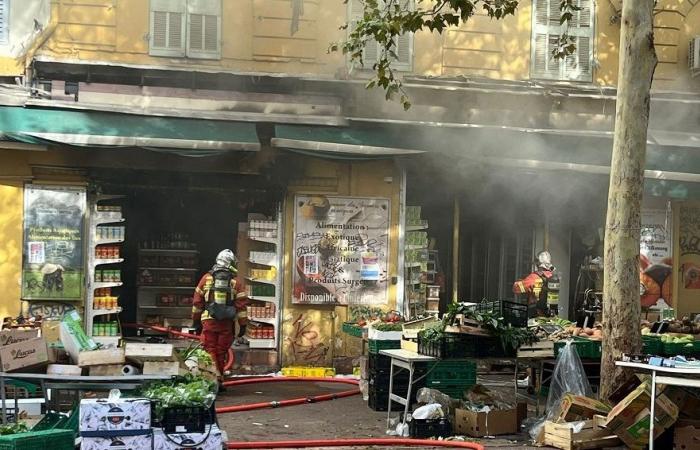 A fire in the heart of Marseille mobilizes 65 firefighters