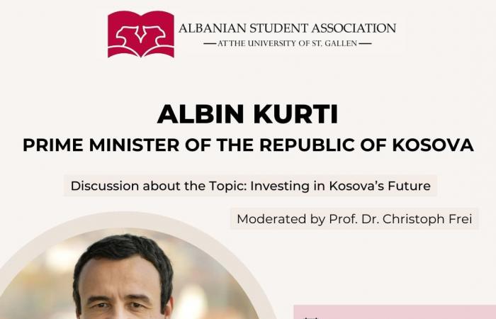 Debate with Prime Minister Kurti at the University of St. Gallen