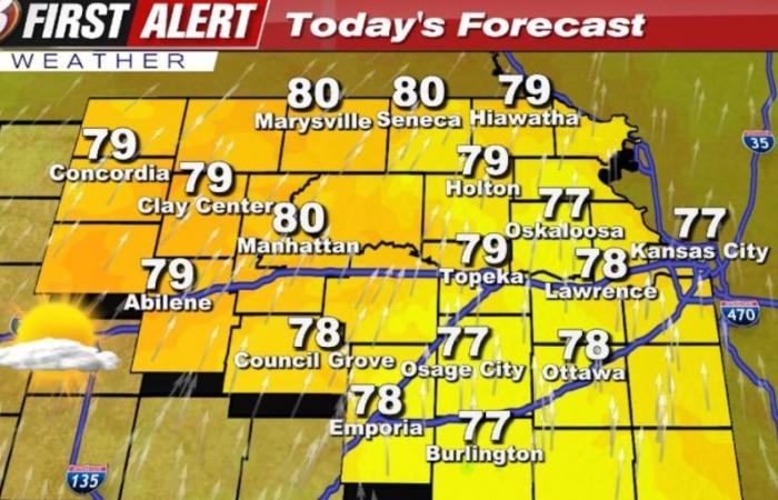 Saturday forecast: A warm day