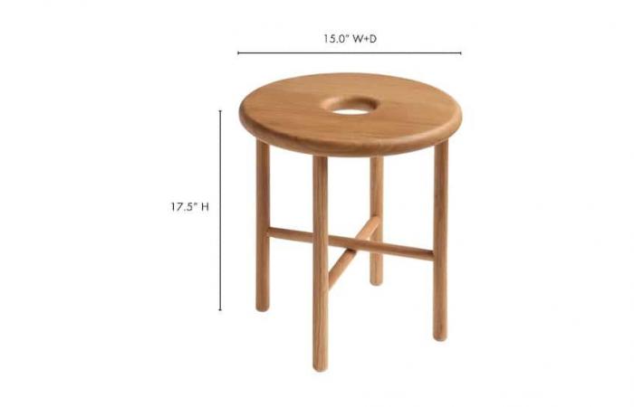 This 50% solid oak stool is a decorative bargain not to be missed