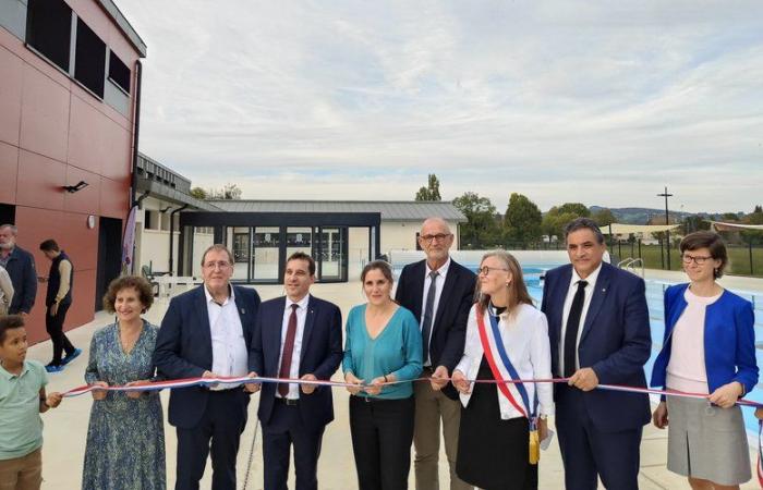 Biars-sur-Cère. The renovated swimming pool is equipped with a Nordic pool