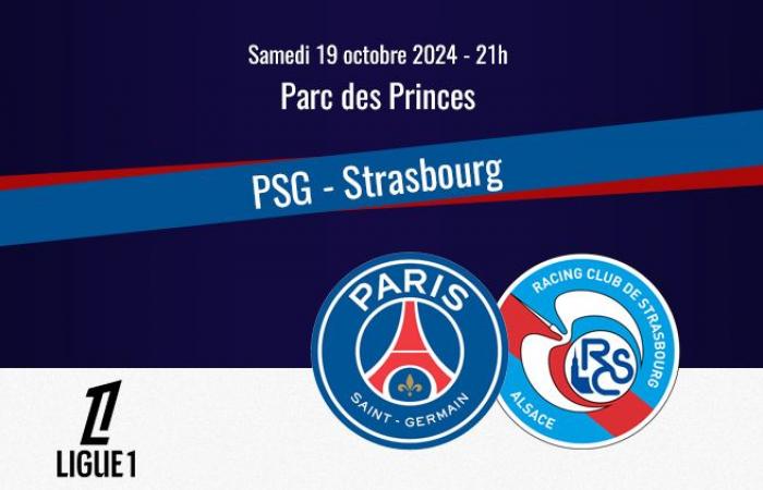 Match: PSG/Strasbourg, live (1-0, MT1)