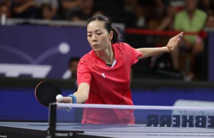 Jia Nan Yuan and Charlotte Lutz in the quarterfinals of the European Table Tennis Championships