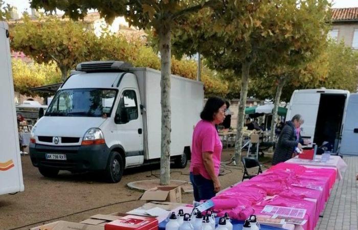 Lisle-sur-Tarn. Successful events for Pink October