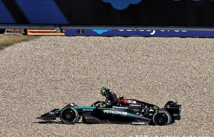 Formula 1 | Russell takes a good 6th place, Hamilton castigates his W15 after leaving the track