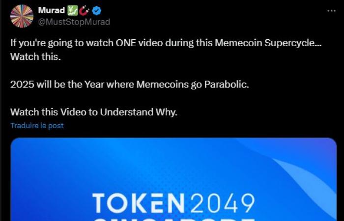 Memecoins are “a social phenomenon at the dawn of a supercycle” according to this extremely wealthy trader