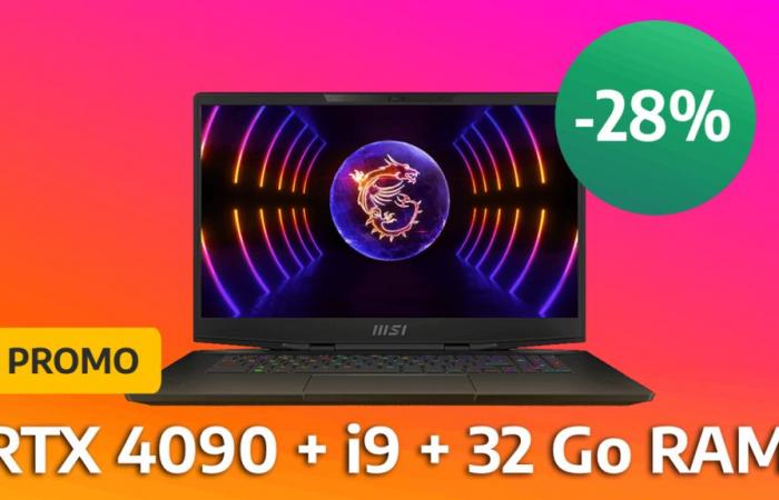 This monstrous gaming laptop with an RTX 4090 and a Core i9 is 28% off at Fnac!