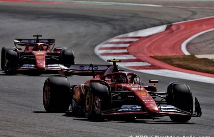 Formula 1 | Ferrari: Sainz and Leclerc lock the second row in Austin