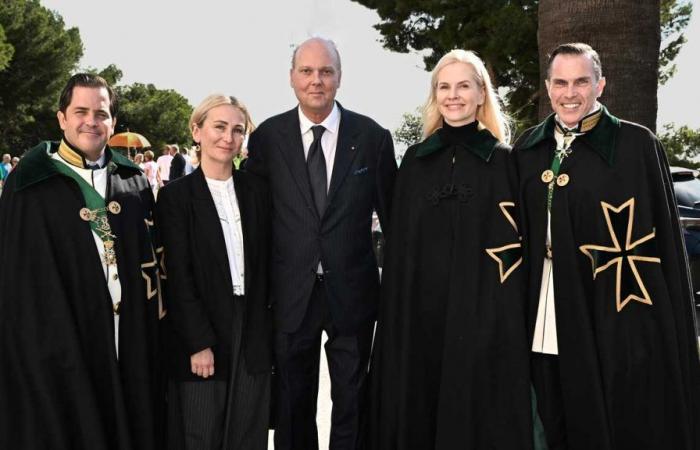 Prince François d’Orléans invests his sister-in-law Naomi into the order of Saint Lazare in Monaco