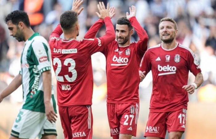 Beşiktaş beat Konyaspor with 2 goals in the first half