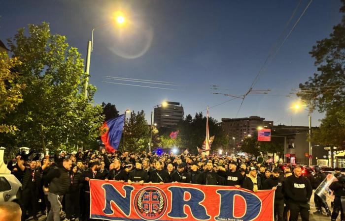 FCSB fans went to the stadium! Crazy atmosphere on the streets of Bucharest