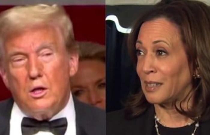 Kamala Harris says Trump “demeans the office”