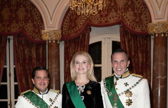 Prince François d’Orléans invests his sister-in-law Naomi into the order of Saint Lazare in Monaco