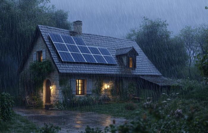 Chinese scientists develop an ideal solar panel for Bretons, it works with raindrops