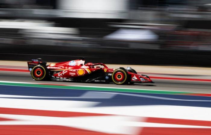 Ferrari in force on the grid of the United States Grand Prix