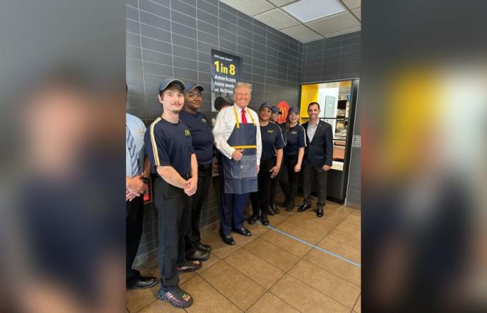 Trump makes fries at Pennsylvania McDonald’s: ‘I’ve now worked for 15 minutes more than Kamala’