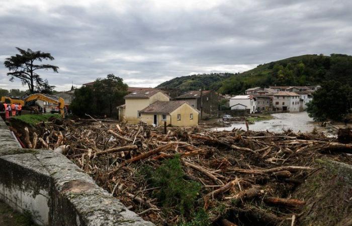 Rain-floods: a woman kills herself by falling into a hole formed by floods in Ardèche