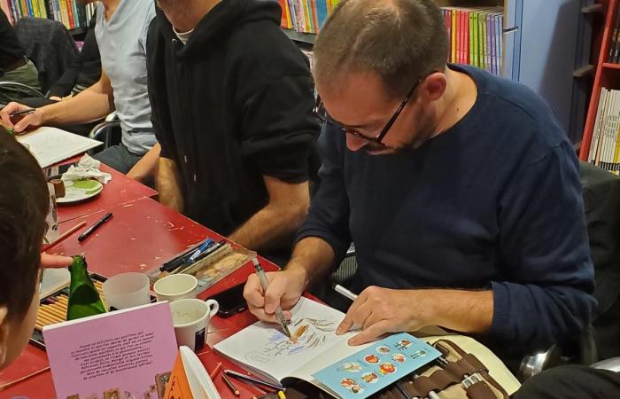 the Krazy Kat bookstore celebrated its move to rue Saint-James