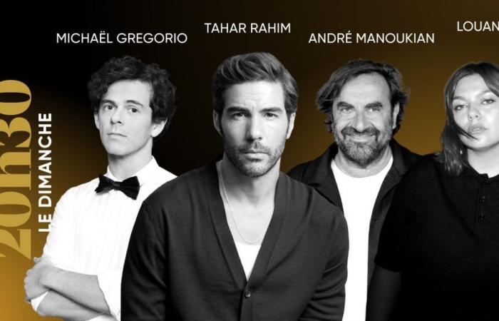 “8:30 p.m. on Sunday”. With Tahar Rahim, Michaël Gregorio, André Manoukian and Louane