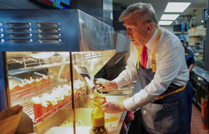 Trump in the kitchen of McDonald’s, Harris turns 60