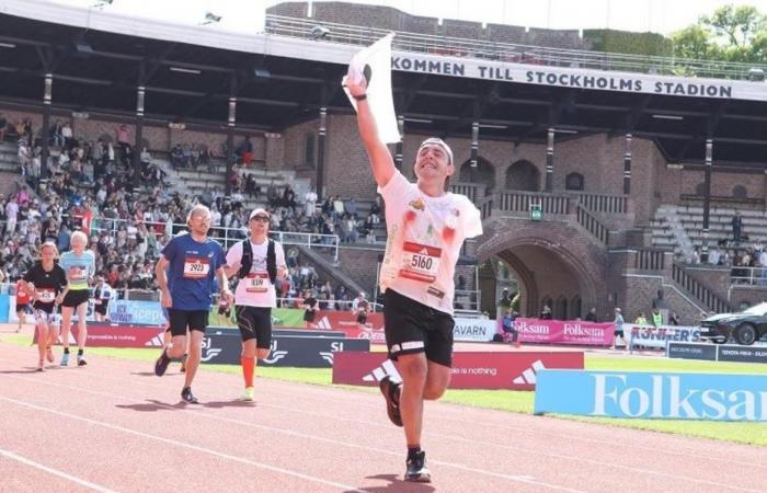 Bastien Caraccioli, left arm amputee, will participate in the New York marathon