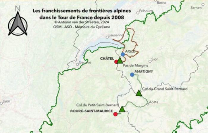 The Tour de France in the Alps: a cross-border geography of sport