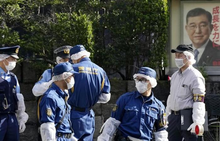 Man arrested after firebombs thrown at Japan’s ruling party HQ and car driven into security fence around PM’s office | World News